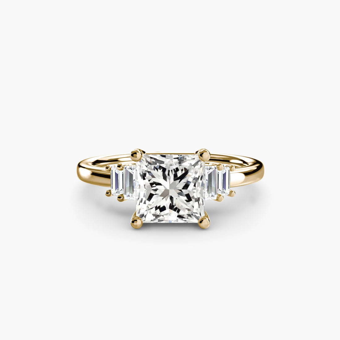 Baguette Accent Solitaire ALZA