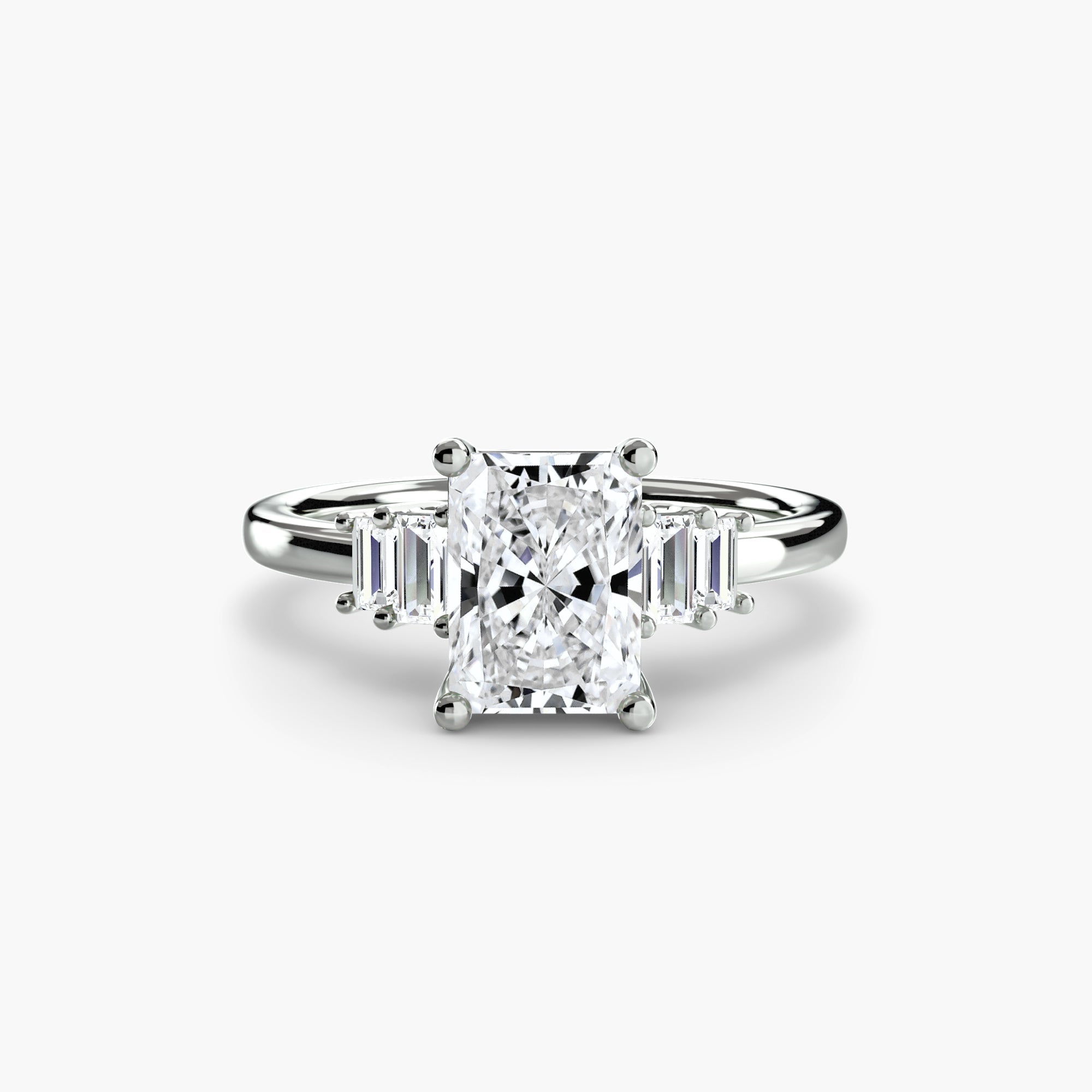 Baguette Accent Solitaire ALZA