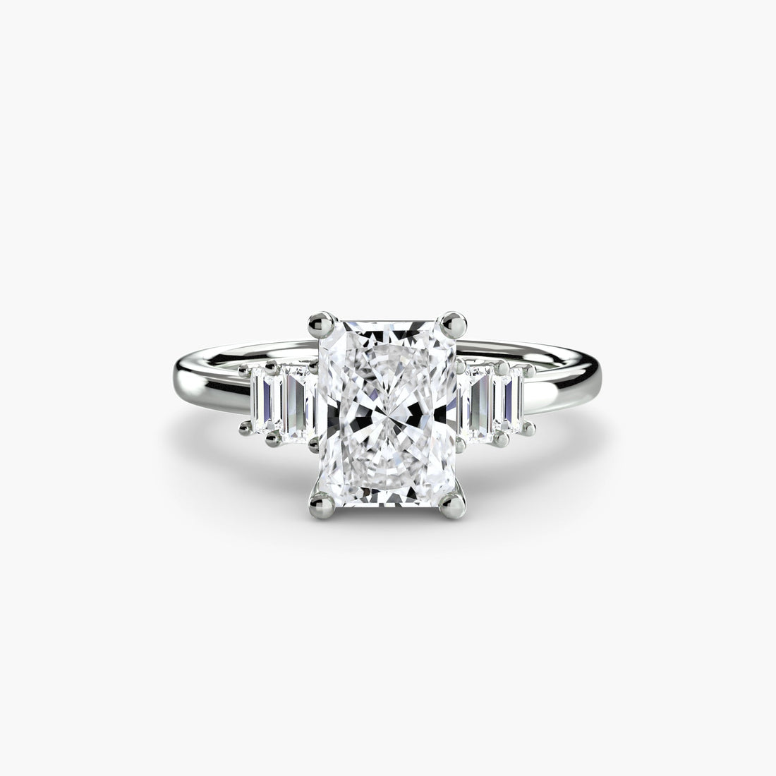 Baguette Accent Solitaire ALZA