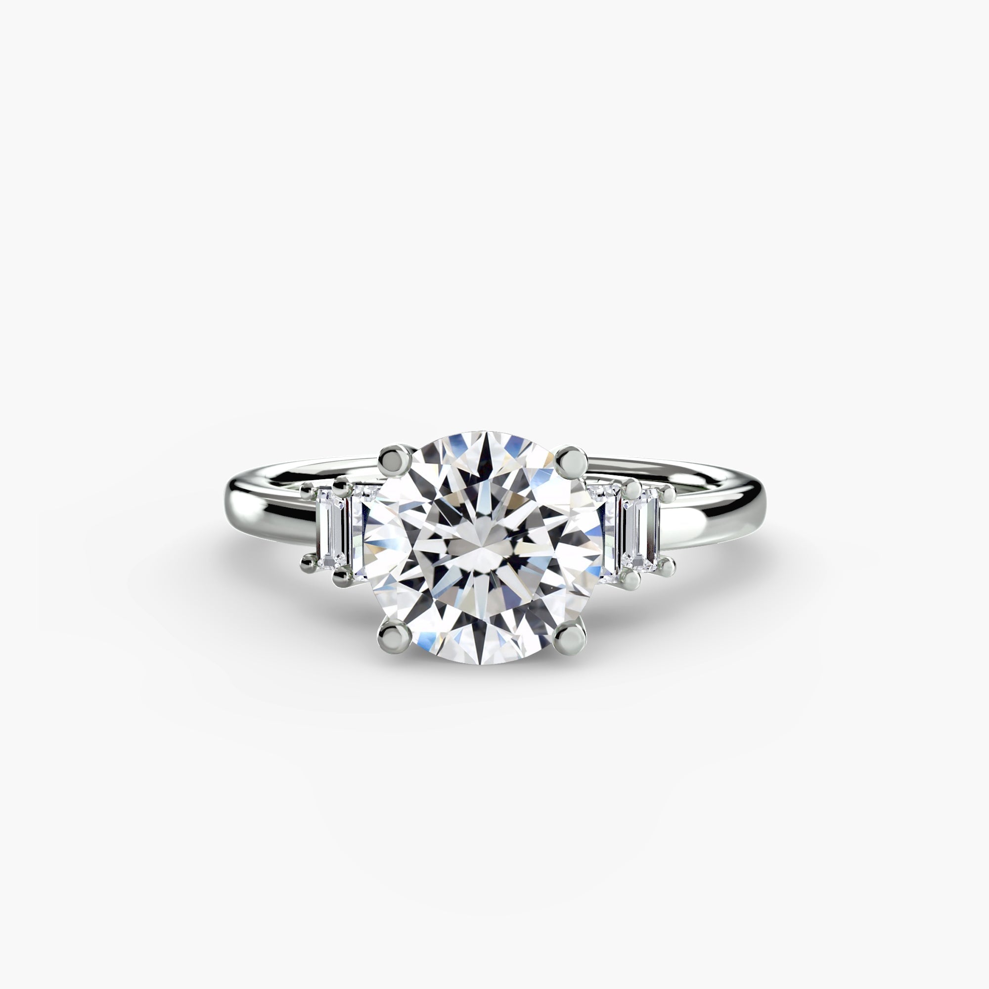 Baguette Accent Solitaire ALZA
