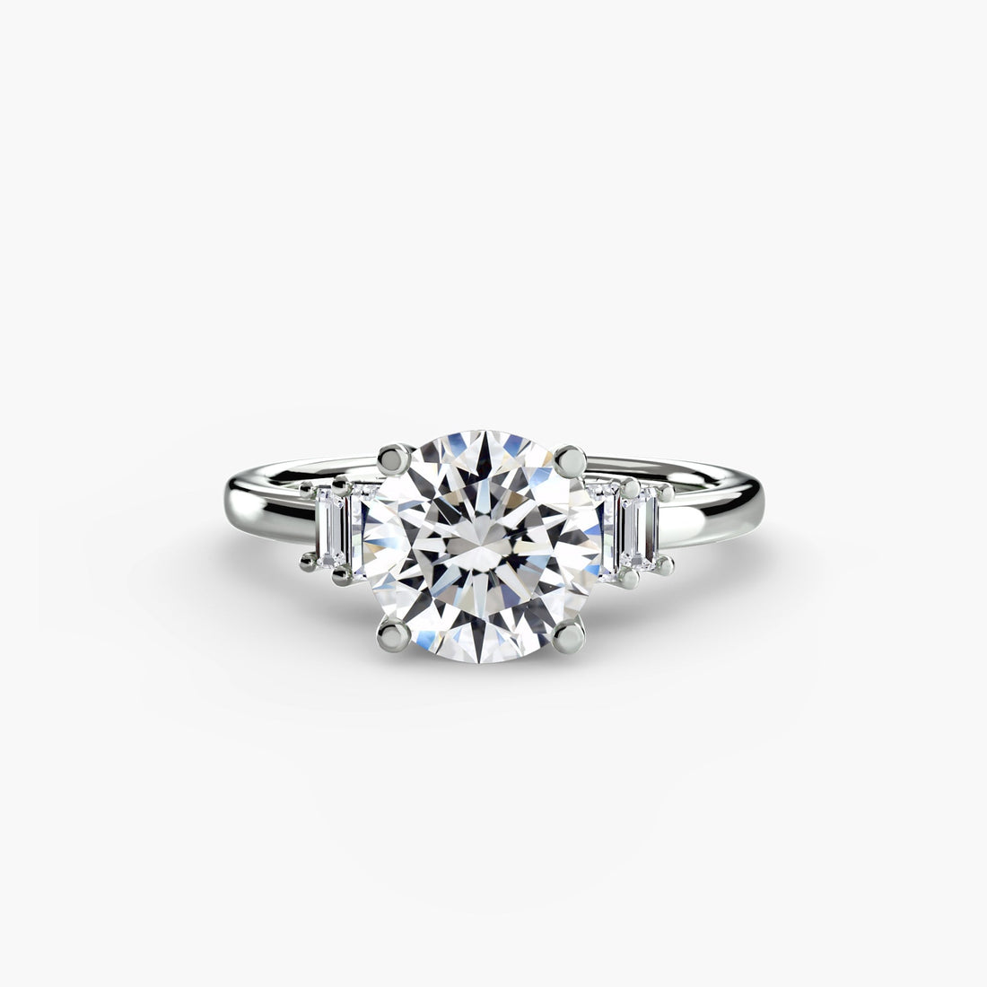 Baguette Accent Solitaire ALZA