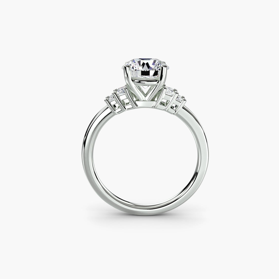 Baguette Accent Solitaire ALZA