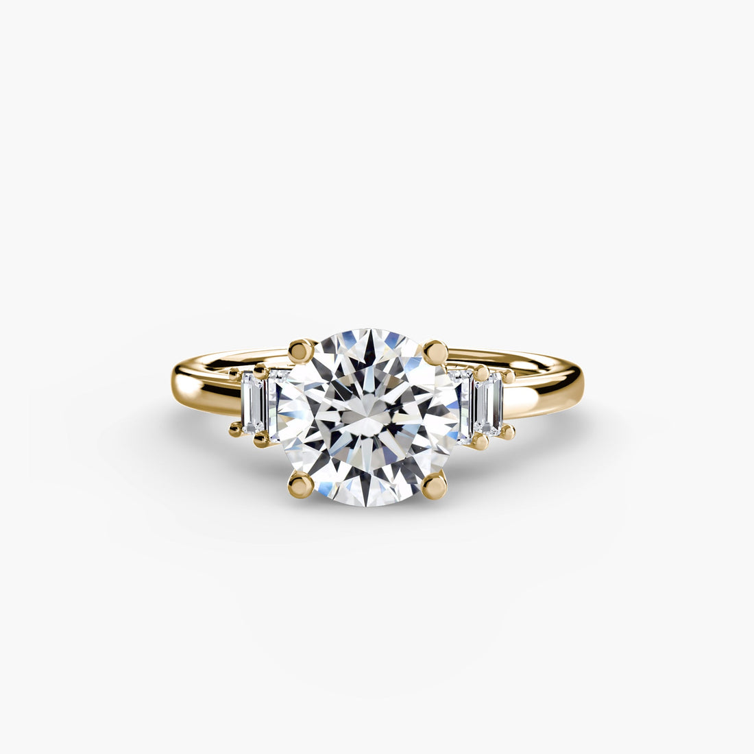 Baguette Accent Solitaire ALZA