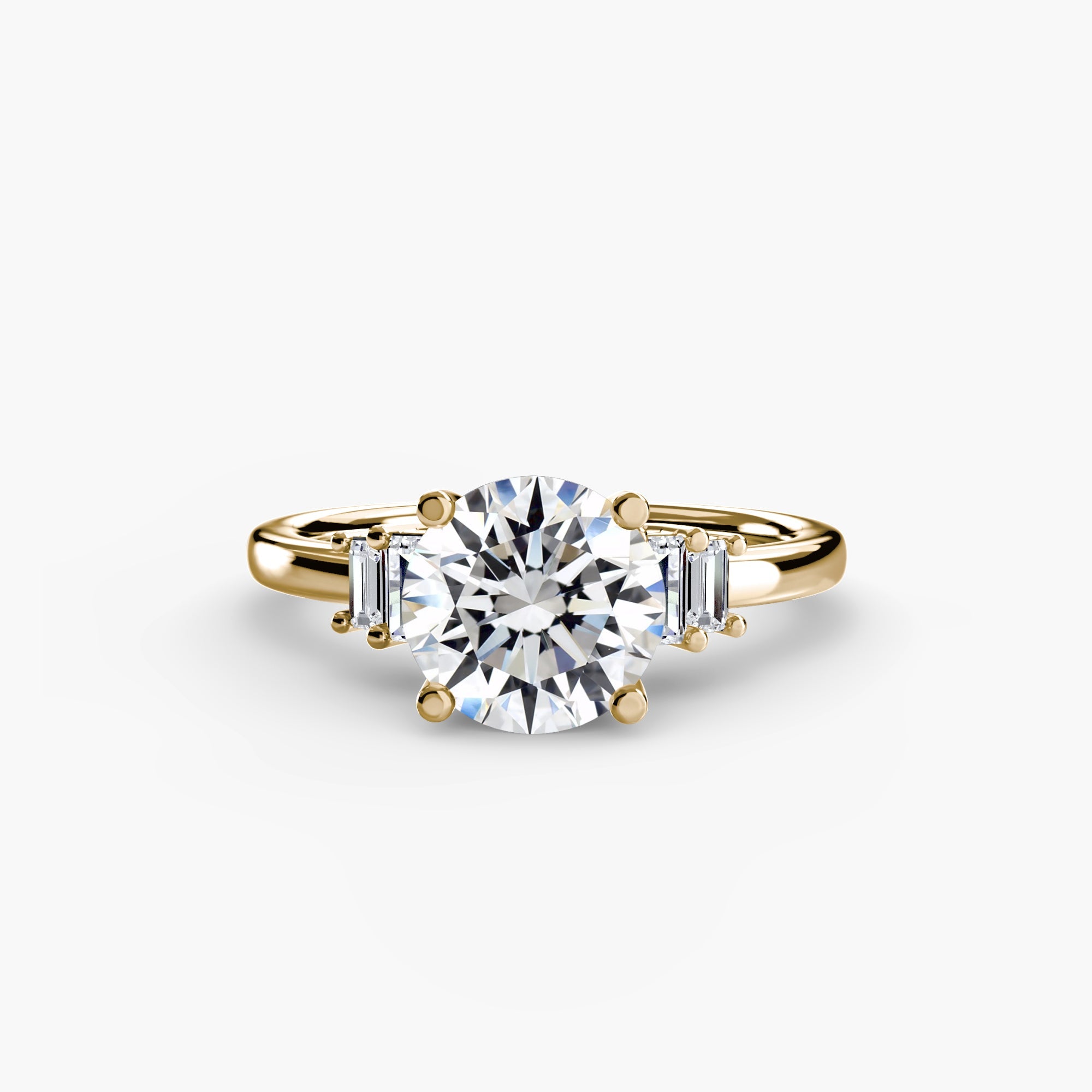 Baguette Accent Solitaire ALZA