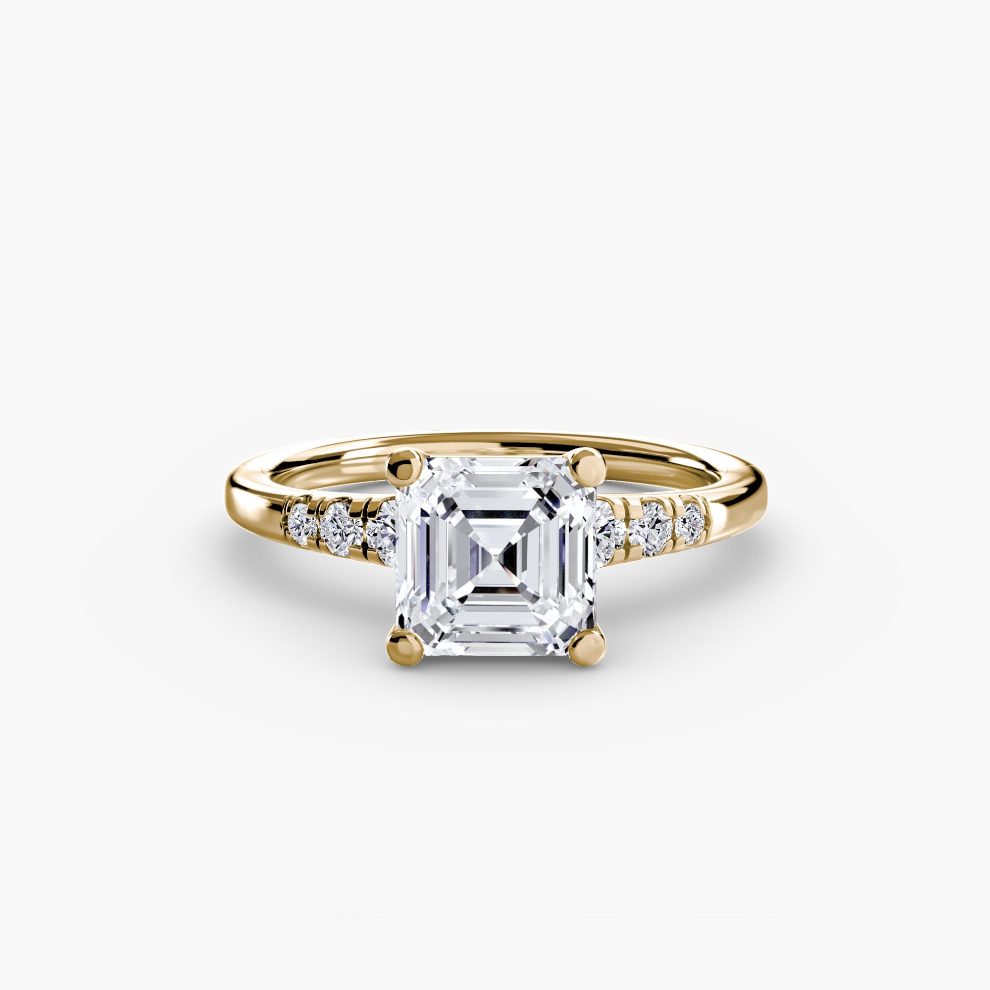 Solitaire with Shoulder Accents ALZA