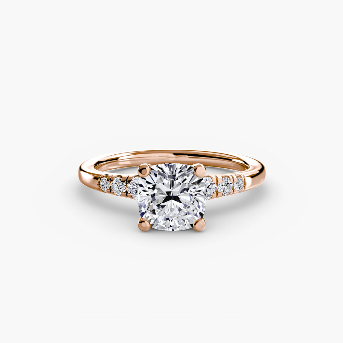 Solitaire with Shoulder Accents ALZA