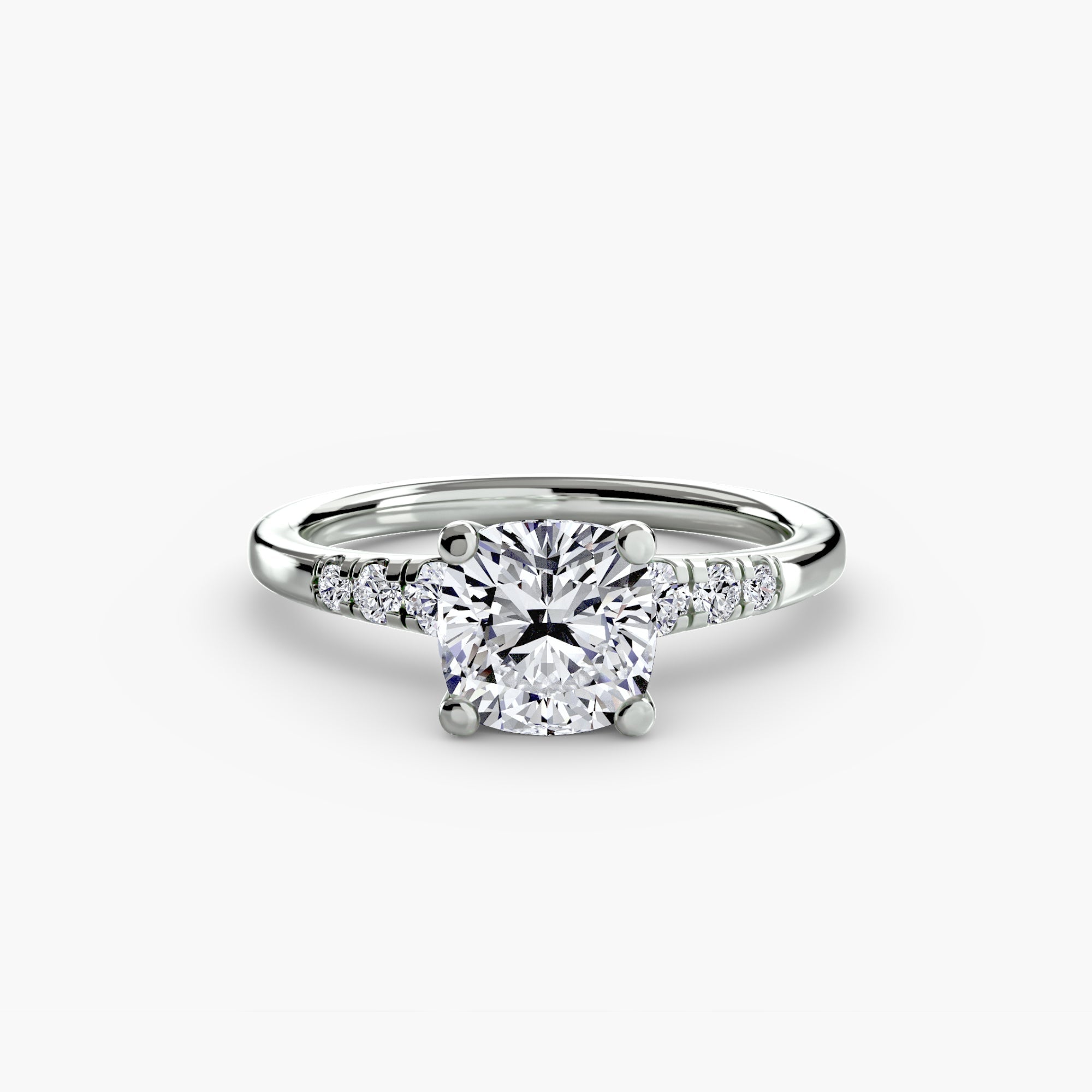 Solitaire with Shoulder Accents ALZA