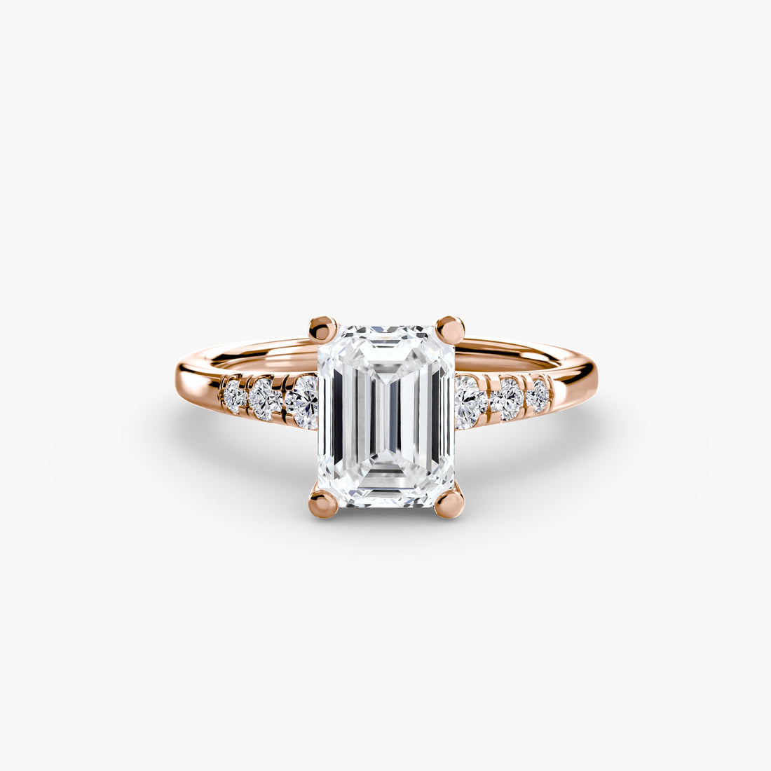 Solitaire with Shoulder Accents ALZA