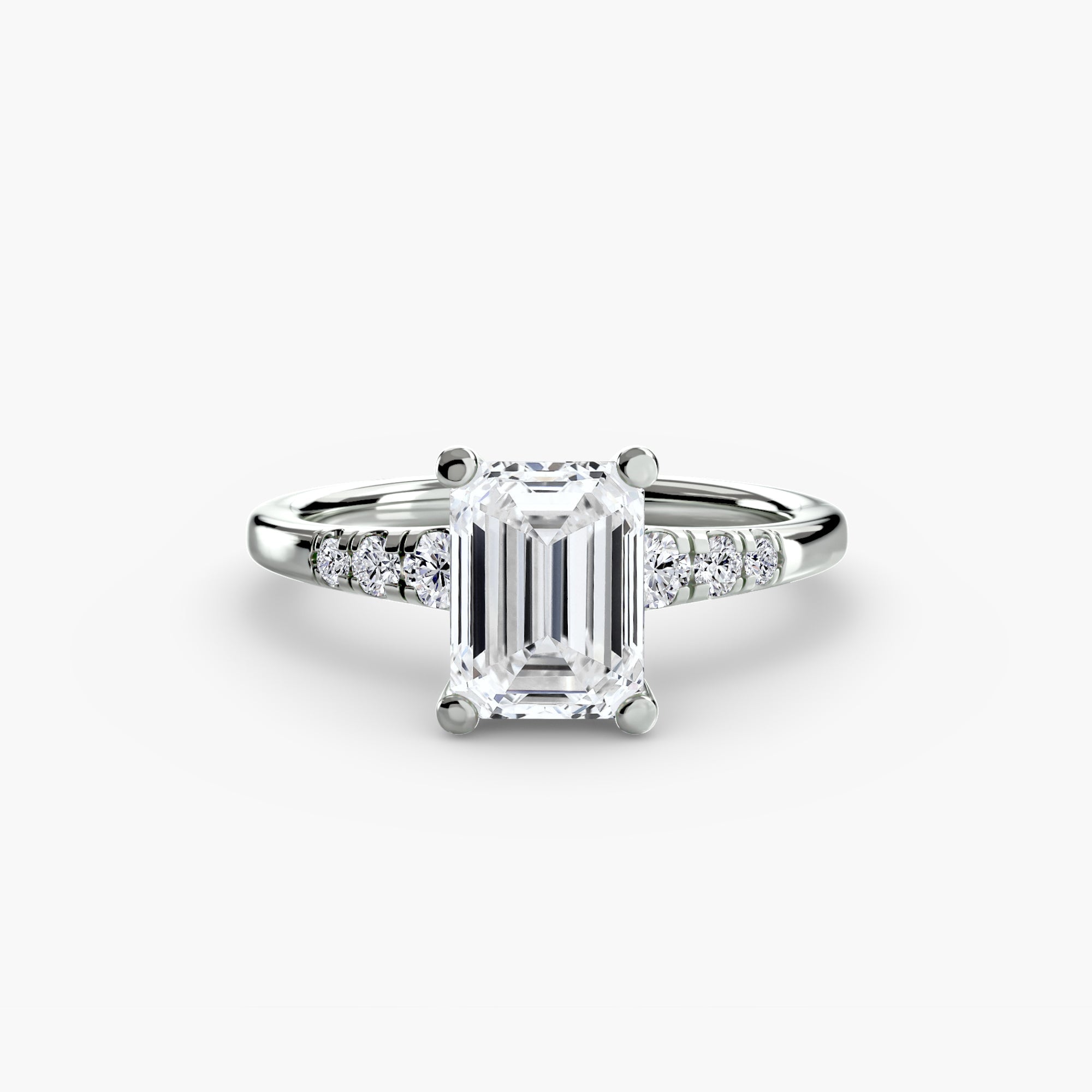 Solitaire with Shoulder Accents ALZA
