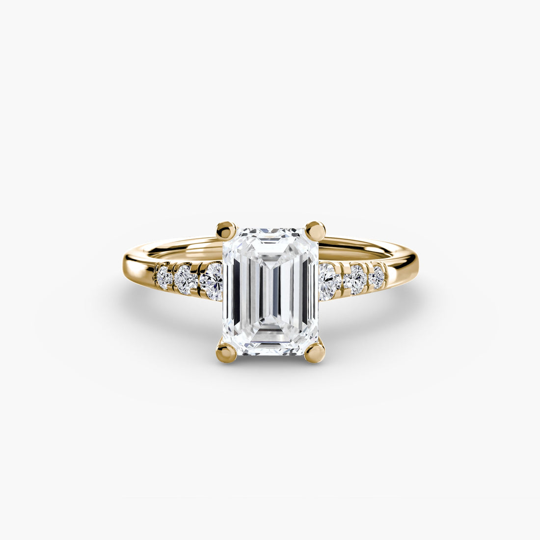 Solitaire with Shoulder Accents ALZA
