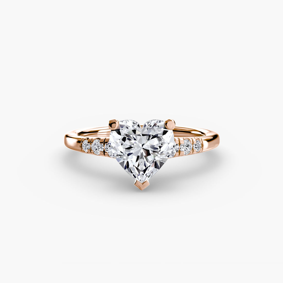 Solitaire with Shoulder Accents ALZA