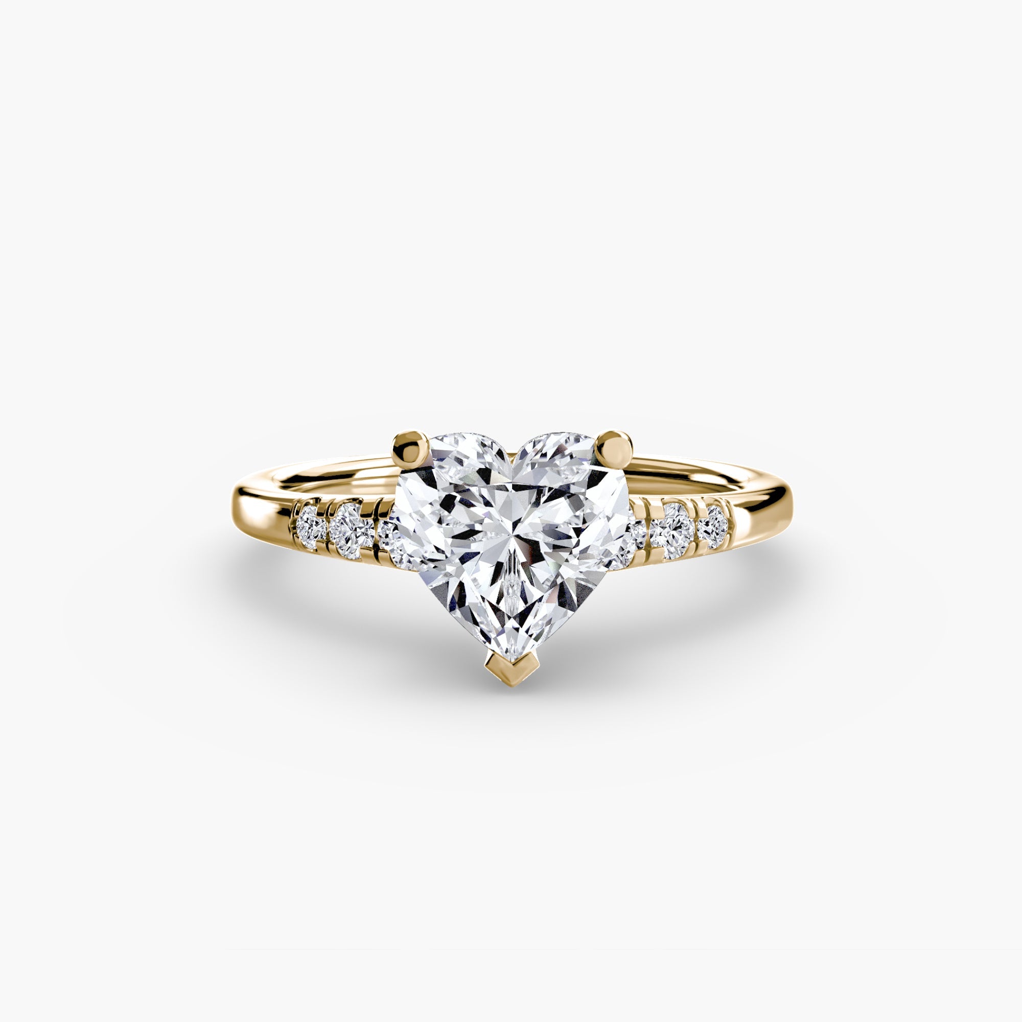 Solitaire with Shoulder Accents ALZA