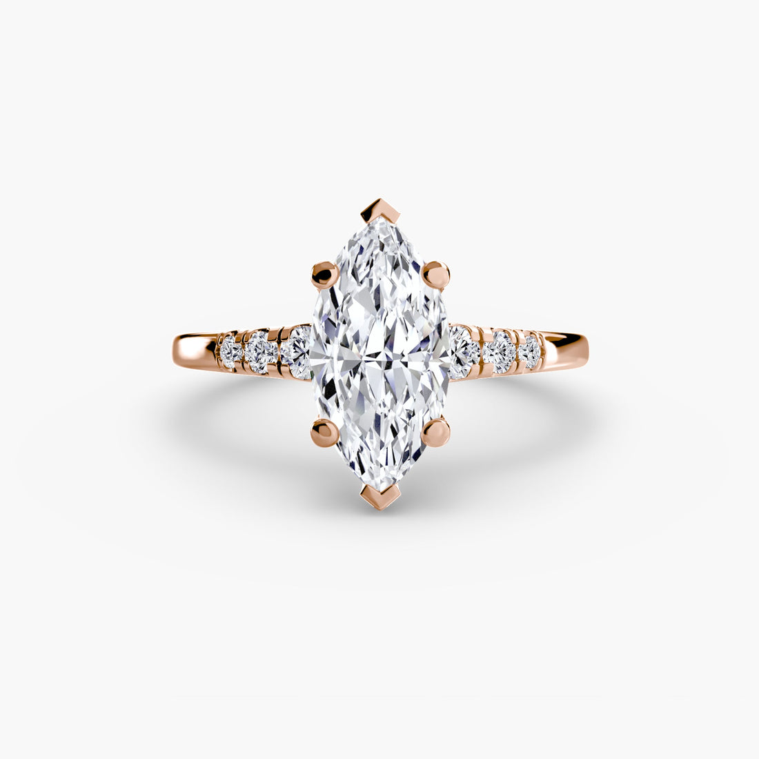 Solitaire with Shoulder Accents ALZA