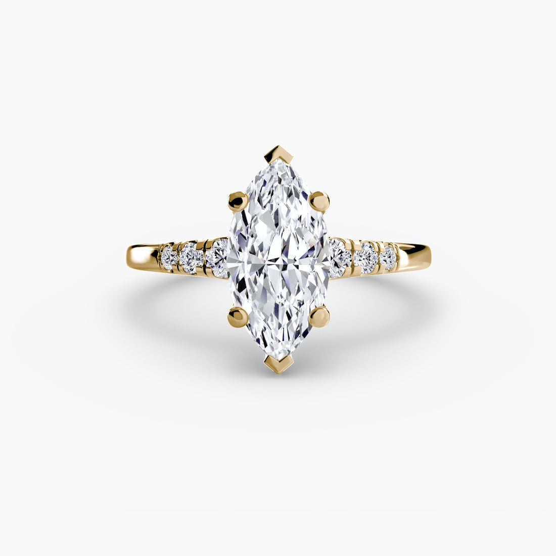 Solitaire with Shoulder Accents ALZA