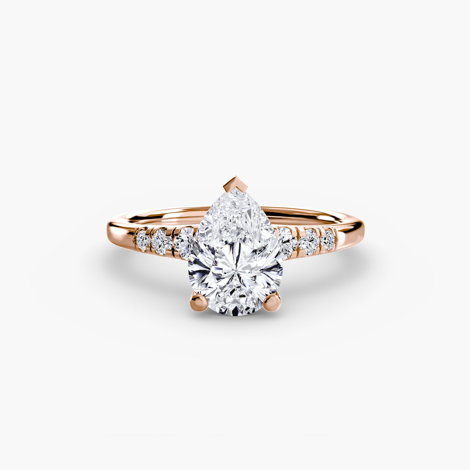 Solitaire with Shoulder Accents ALZA