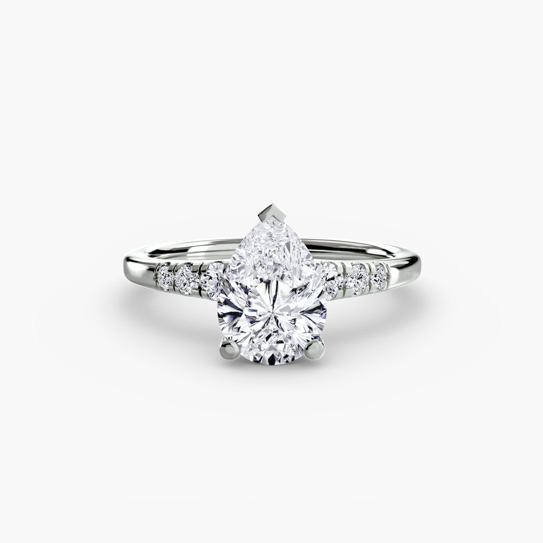 Solitaire with Shoulder Accents ALZA