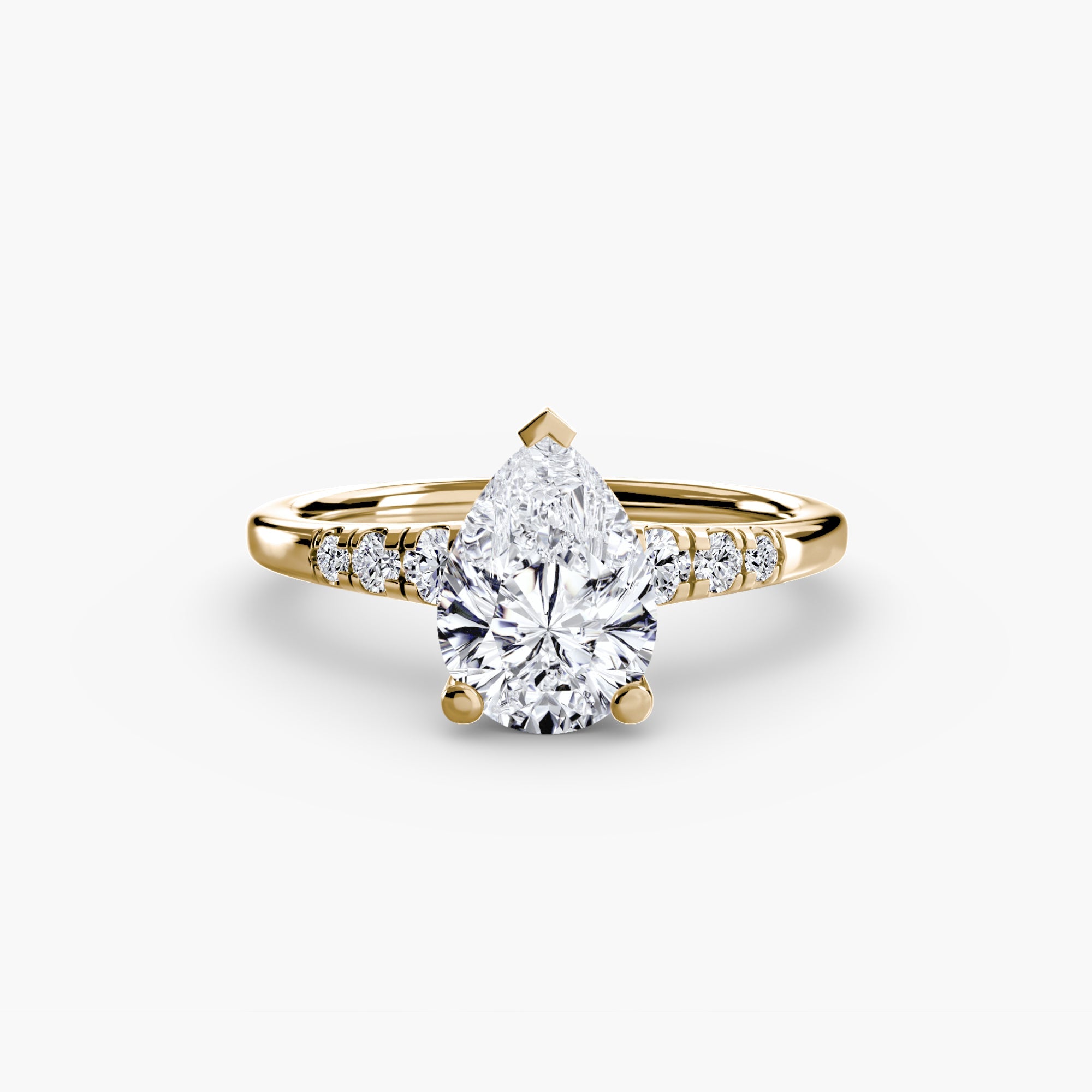 Solitaire with Shoulder Accents ALZA