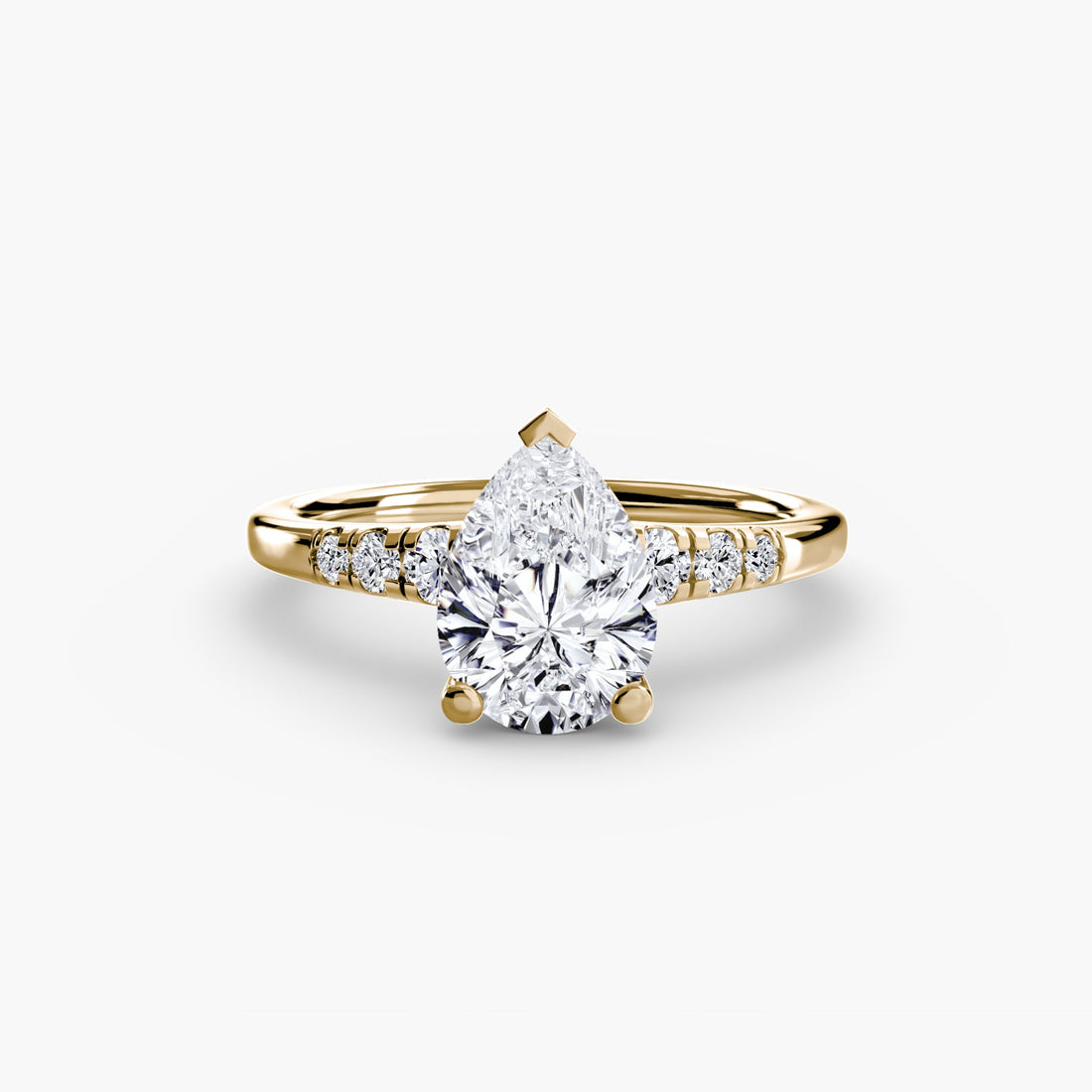 Solitaire with Shoulder Accents ALZA