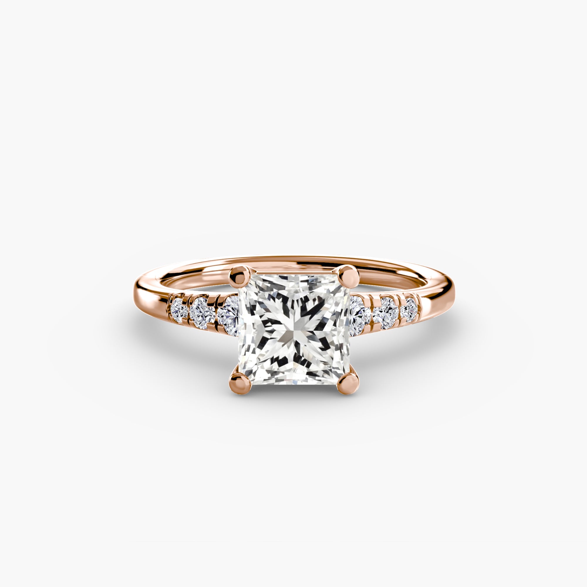 Solitaire with Shoulder Accents ALZA