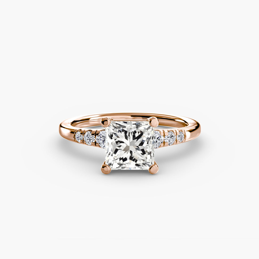 Solitaire with Shoulder Accents ALZA