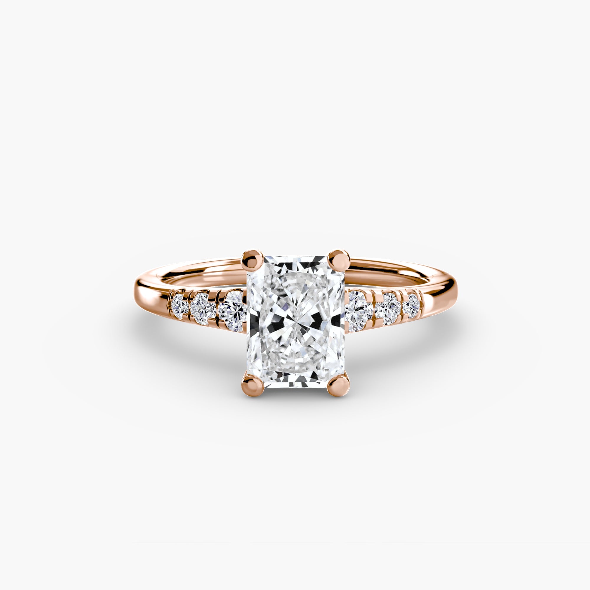 Solitaire with Shoulder Accents ALZA
