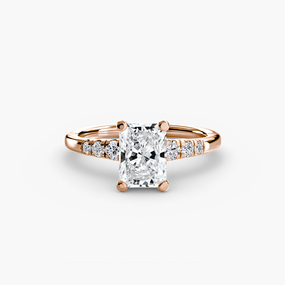 Solitaire with Shoulder Accents ALZA