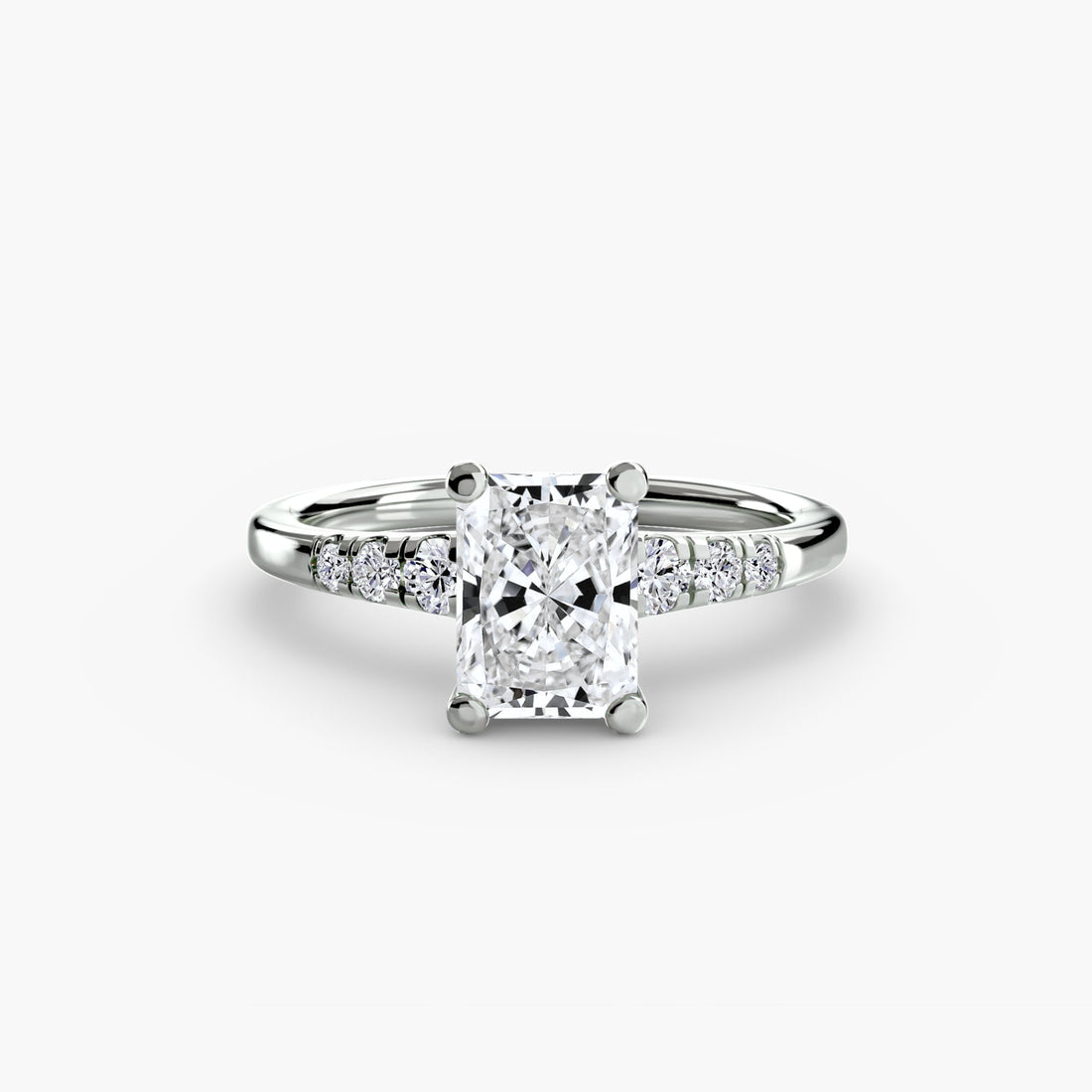 Solitaire with Shoulder Accents ALZA