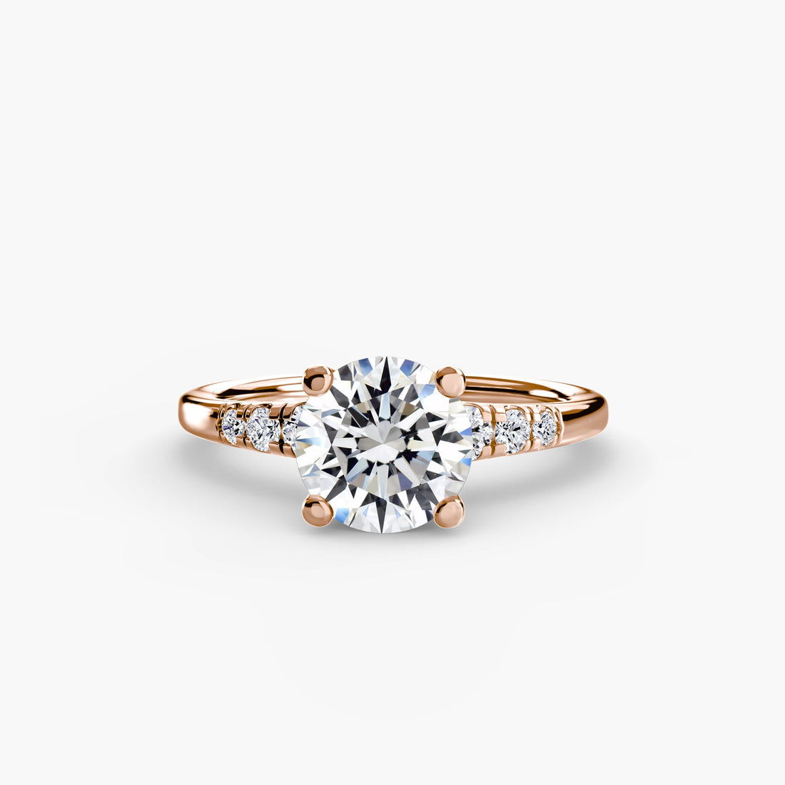 Solitaire with Shoulder Accents ALZA