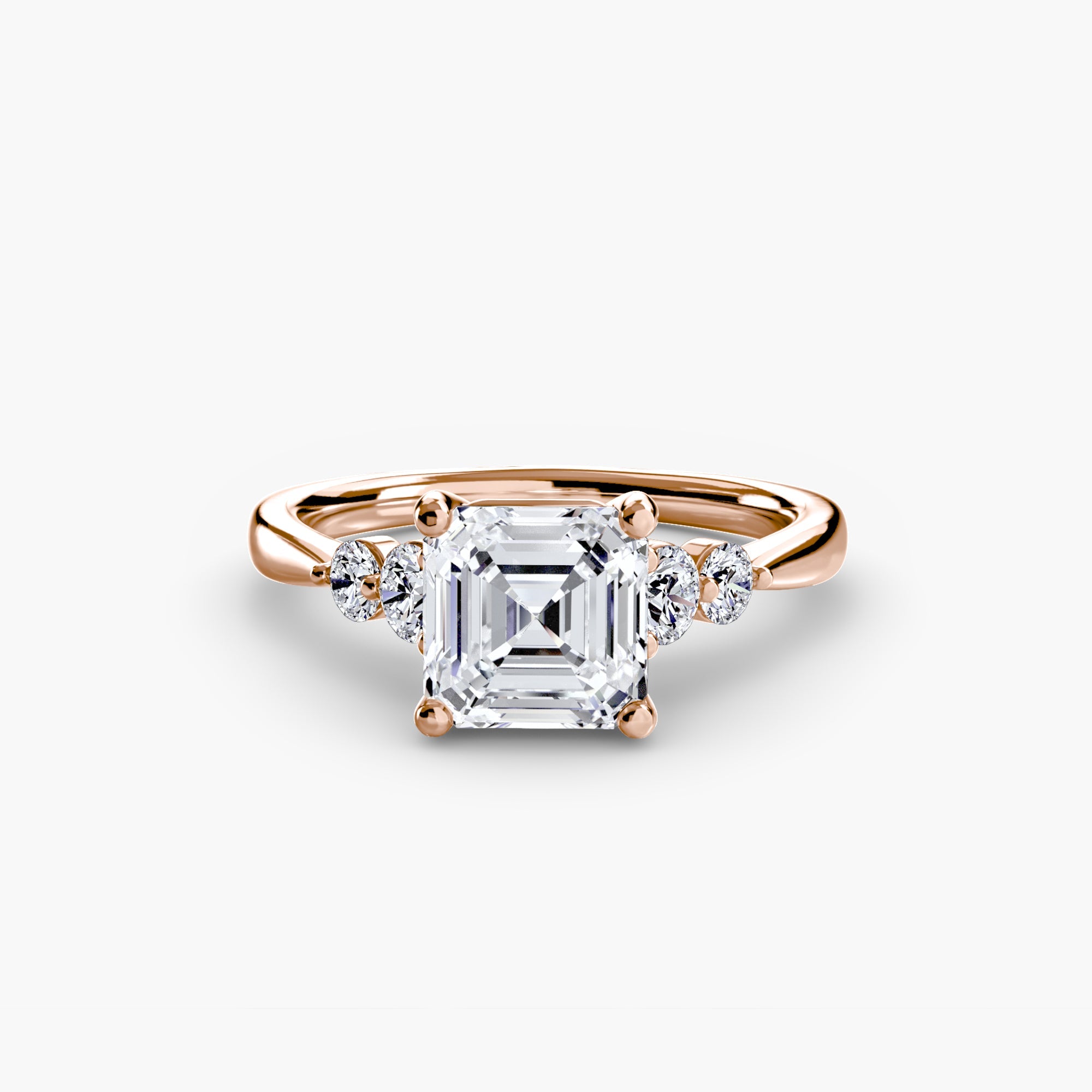 Solitaire with Shoulder Accents 2 ALZA