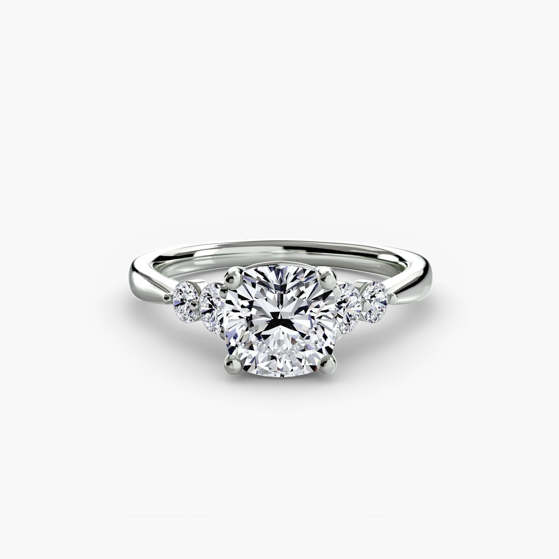 Solitaire with Shoulder Accents 2 ALZA