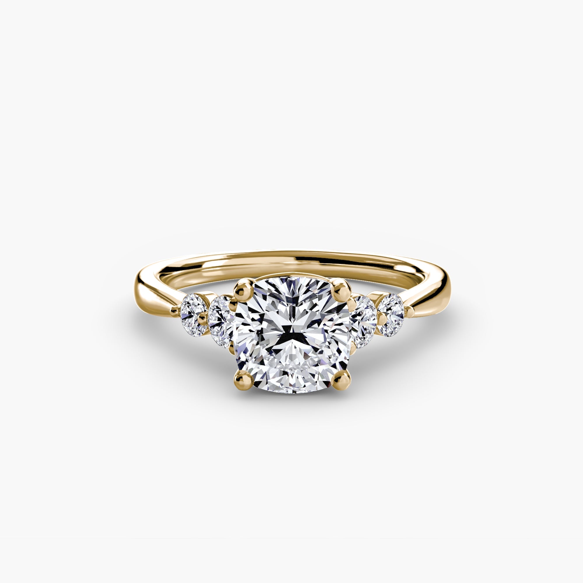 Solitaire with Shoulder Accents 2 ALZA