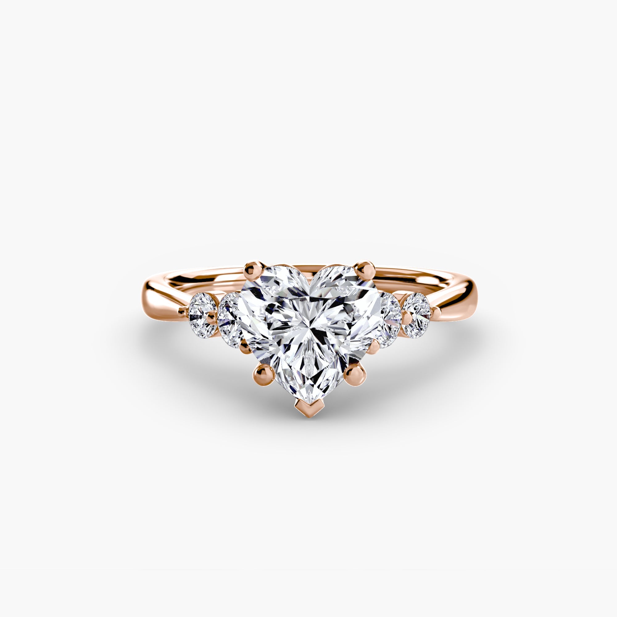 Solitaire with Shoulder Accents 2 ALZA