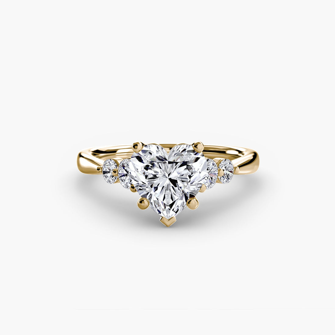 Solitaire with Shoulder Accents 2 ALZA