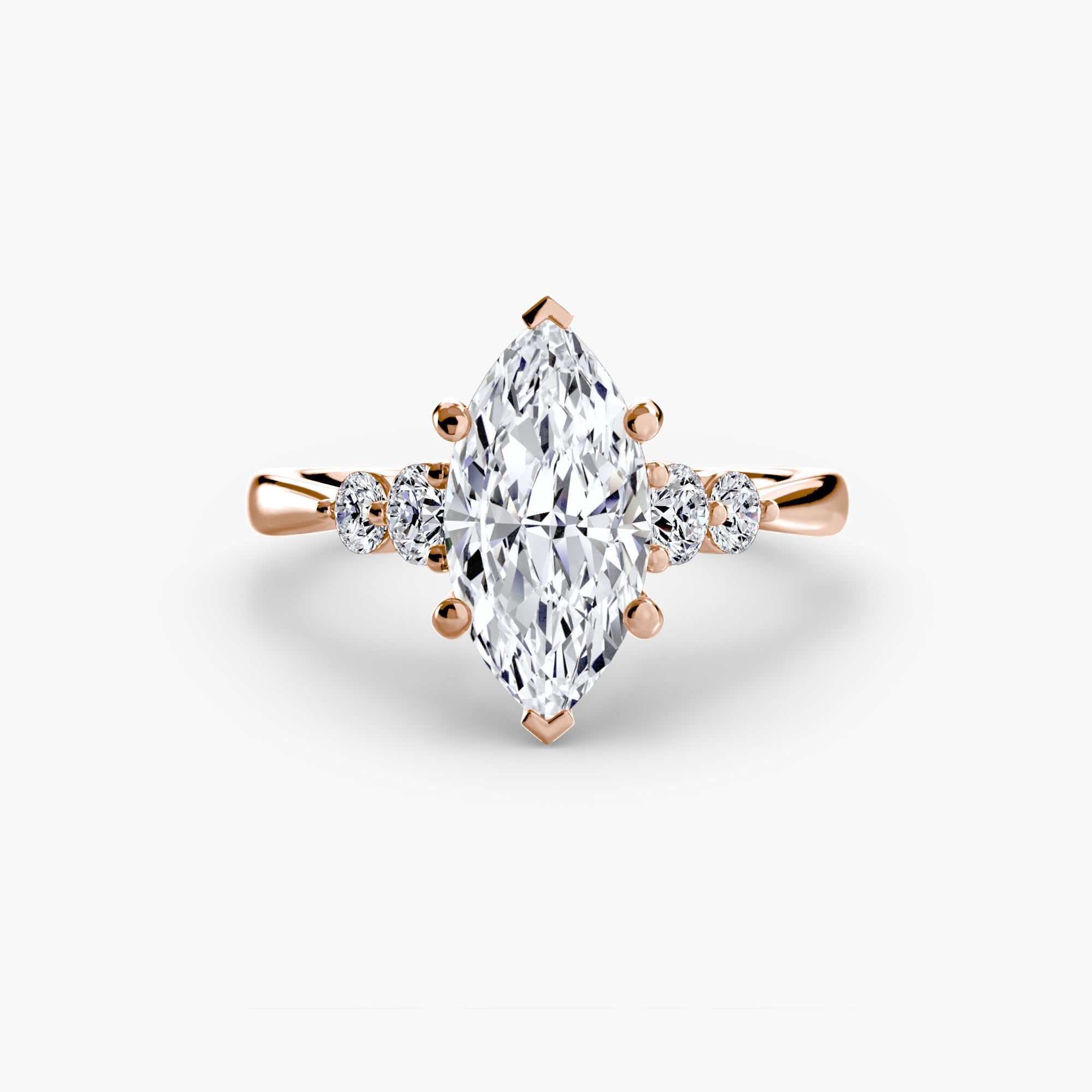 Solitaire with Shoulder Accents 2 ALZA