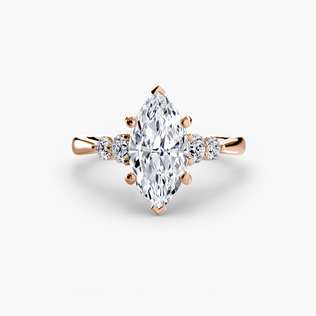 Solitaire with Shoulder Accents 2 ALZA