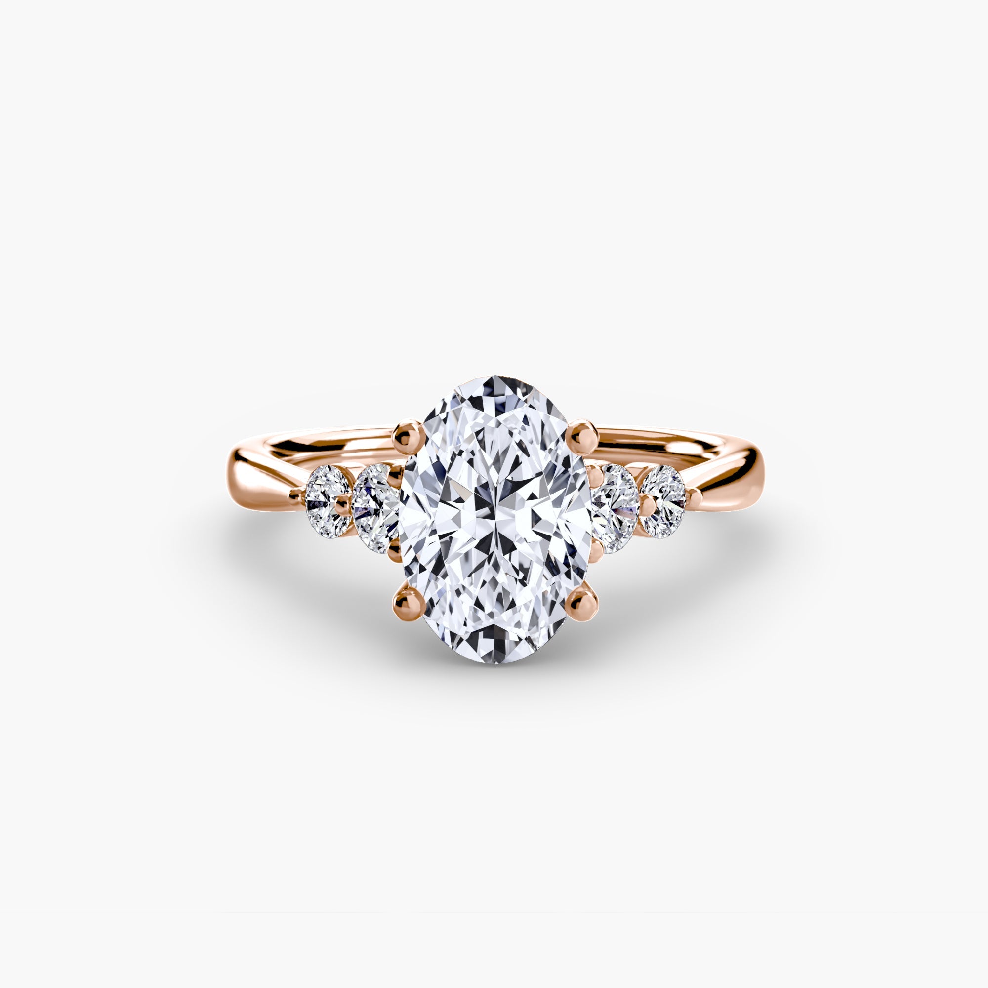Solitaire with Shoulder Accents 2 ALZA
