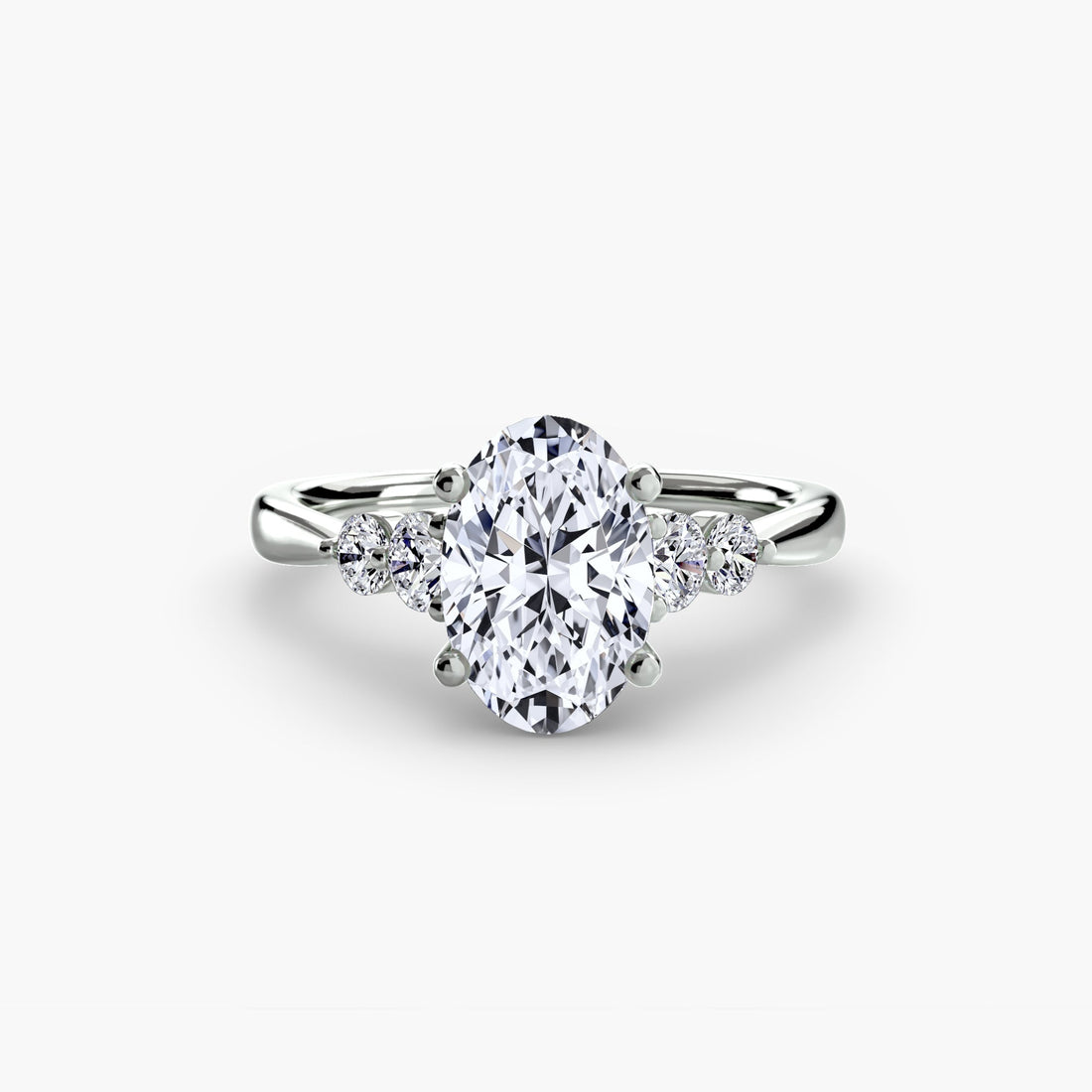 Solitaire with Shoulder Accents 2 ALZA