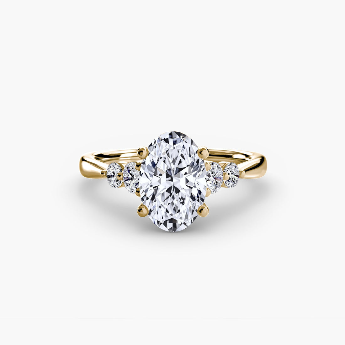 Solitaire with Shoulder Accents 2 ALZA