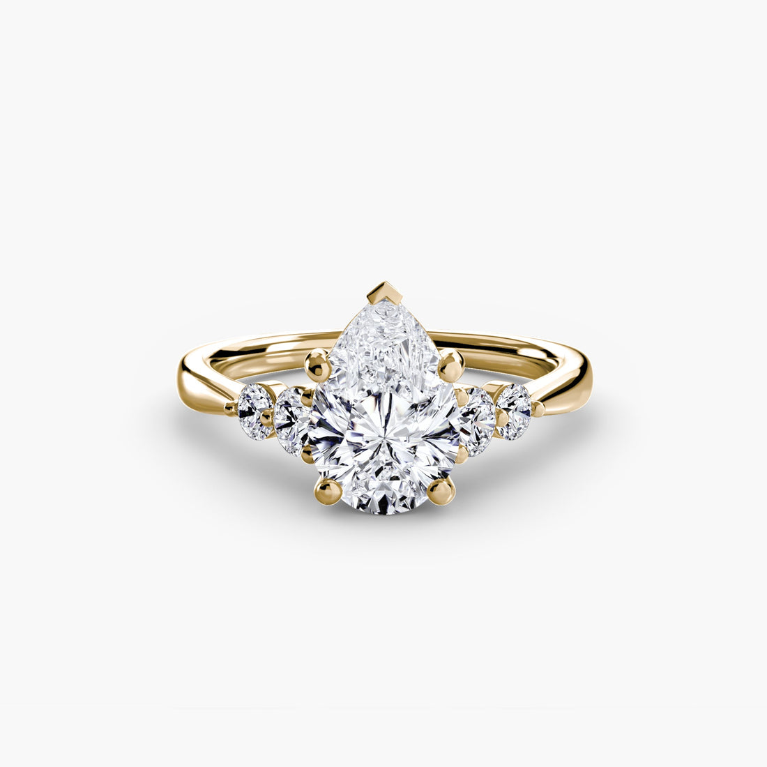Solitaire with Shoulder Accents 2 ALZA