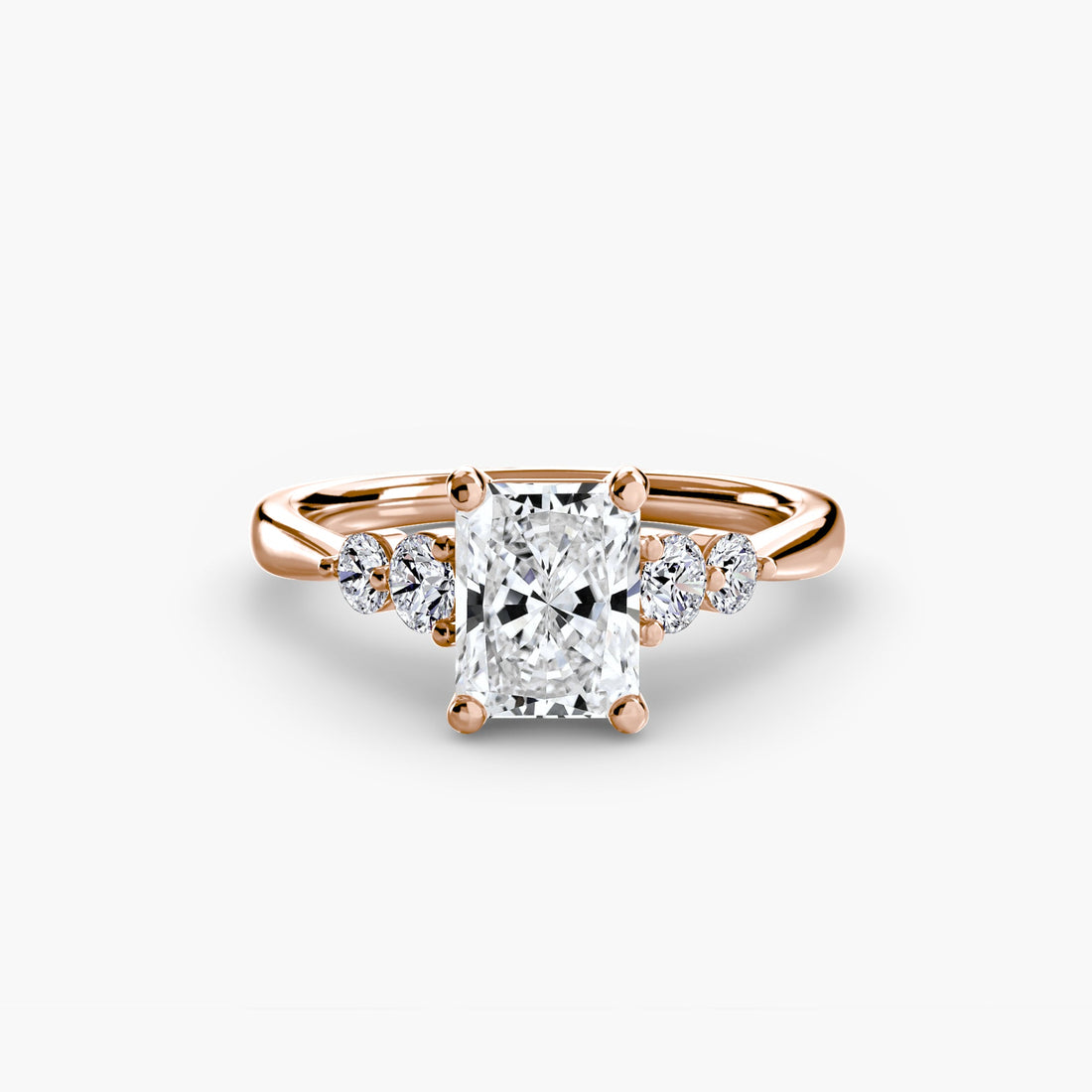 Solitaire with Shoulder Accents 2 ALZA