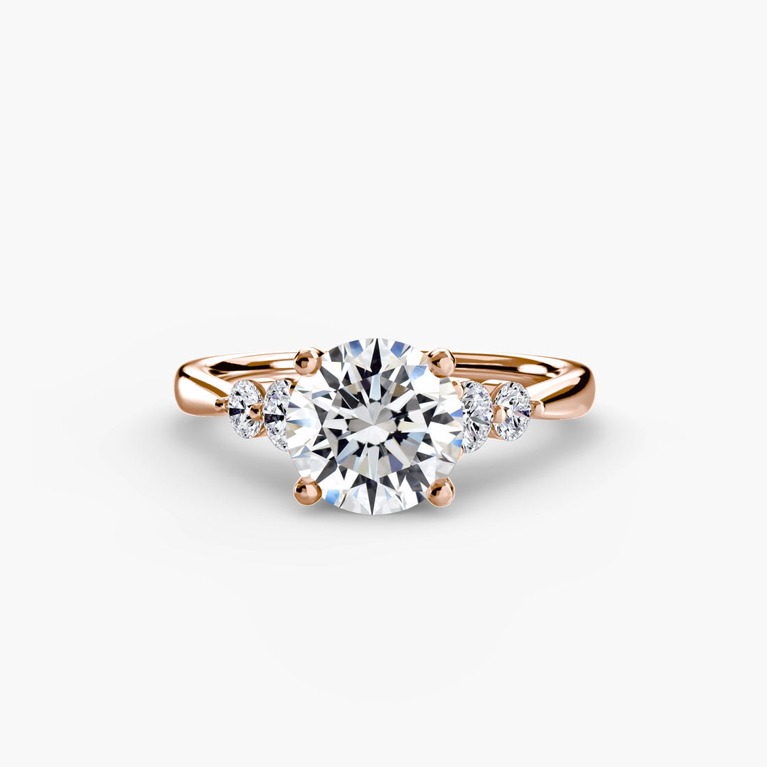Solitaire with Shoulder Accents 2 ALZA