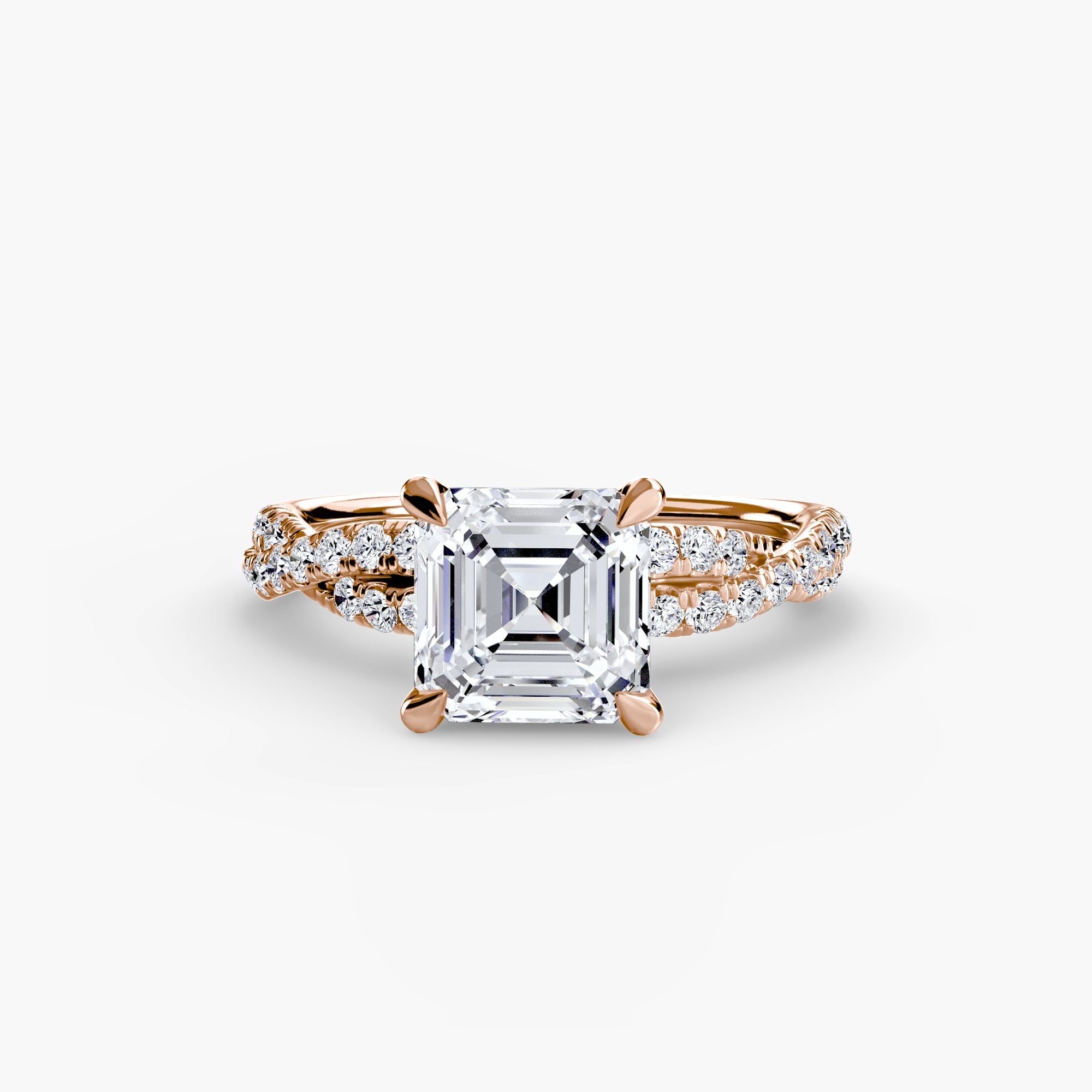The Twisted Pavé Solitaire ALZA
