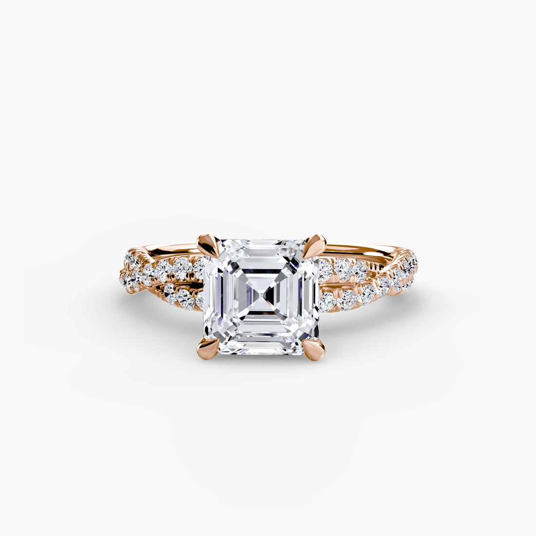 The Twisted Pavé Solitaire ALZA