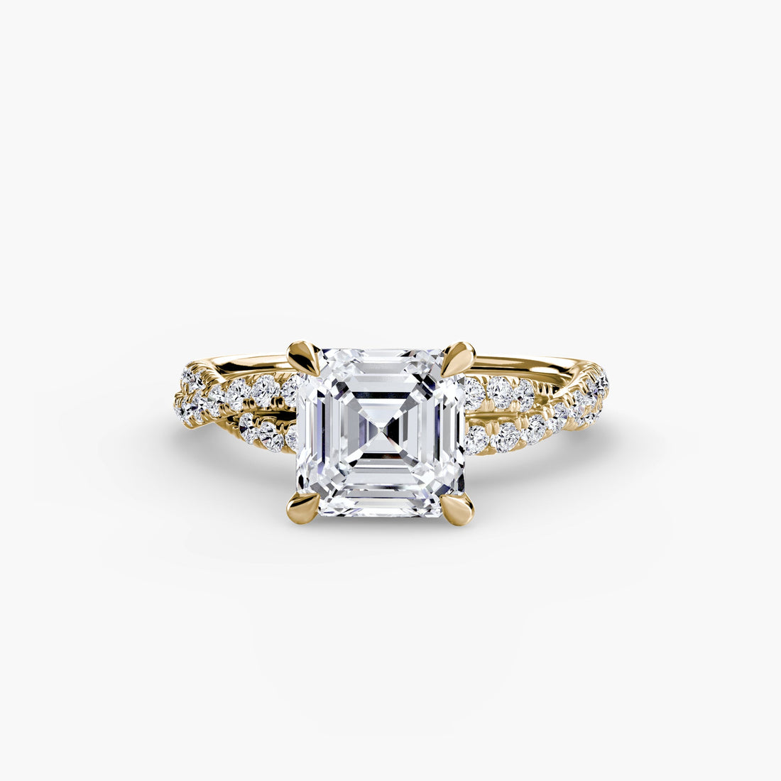 The Twisted Pavé Solitaire ALZA