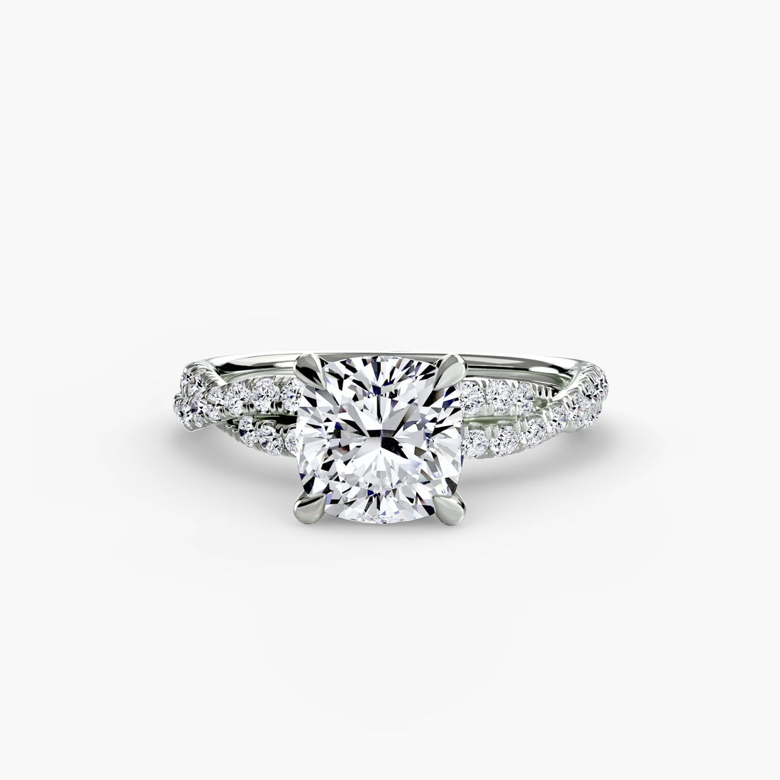 The Twisted Pavé Solitaire ALZA
