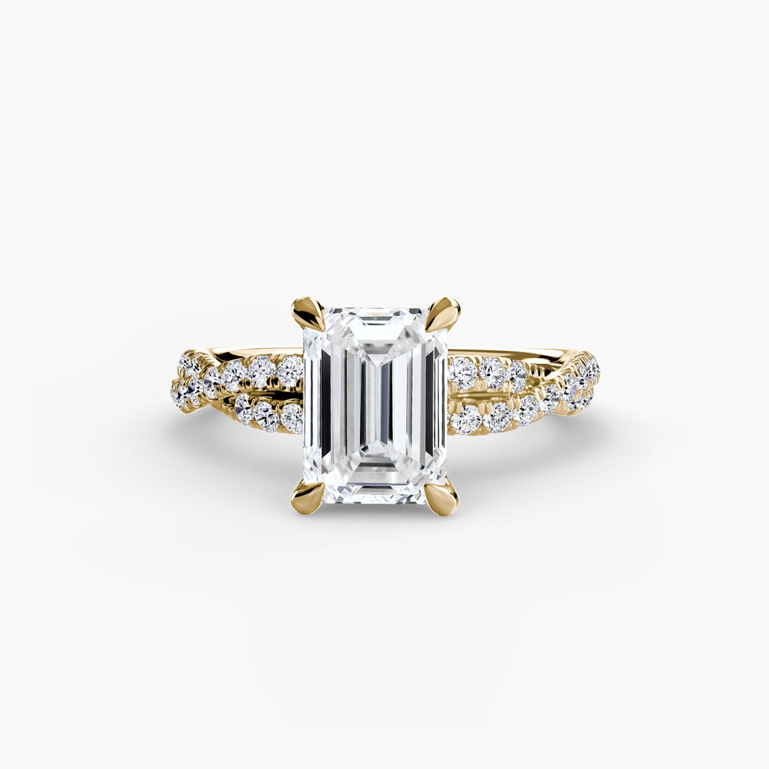The Twisted Pavé Solitaire ALZA