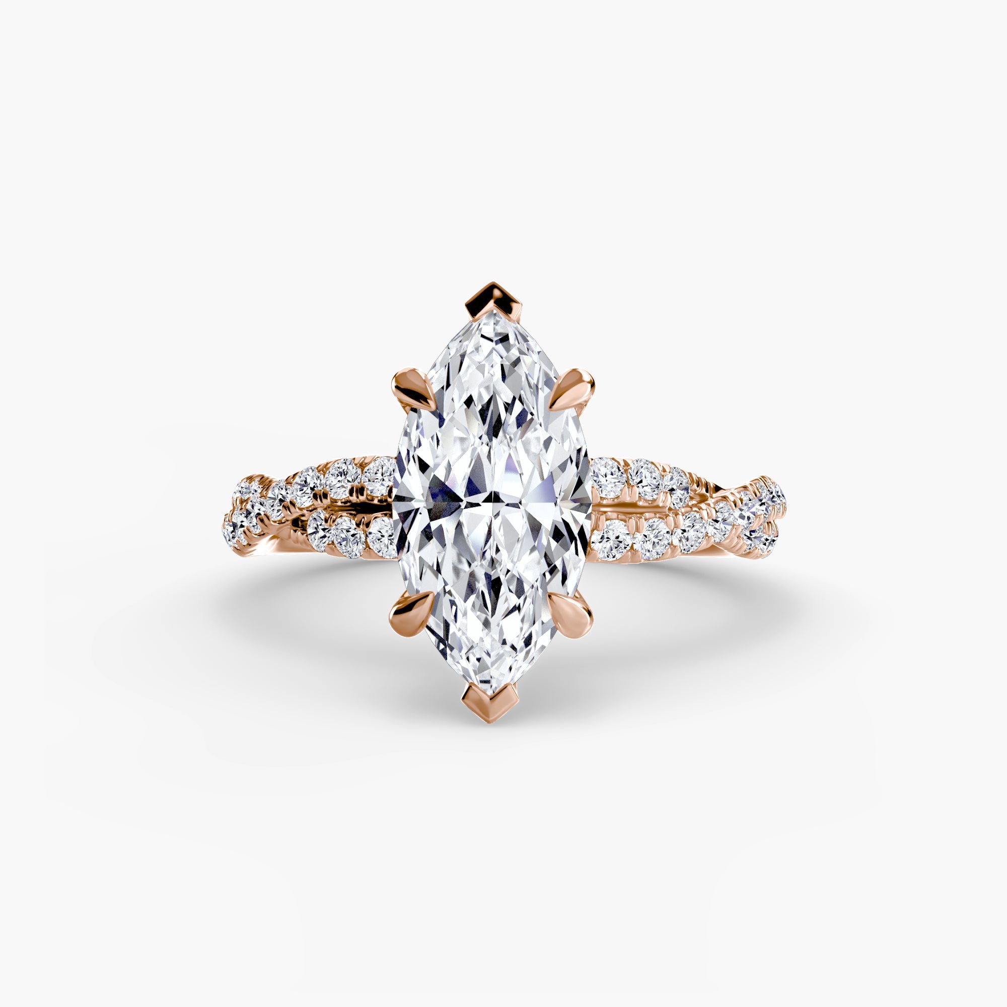 The Twisted Pavé Solitaire ALZA