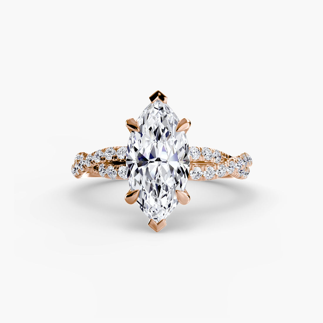 The Twisted Pavé Solitaire ALZA