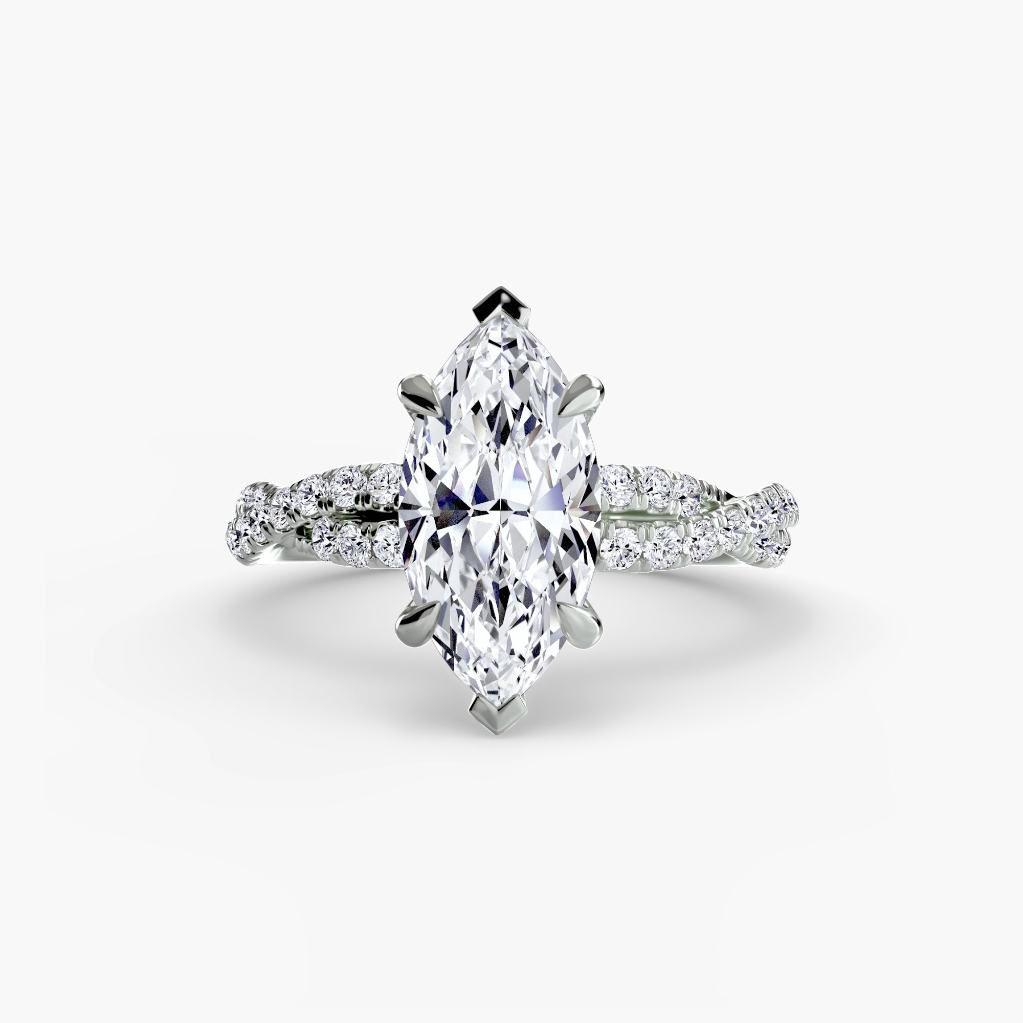 The Twisted Pavé Solitaire ALZA