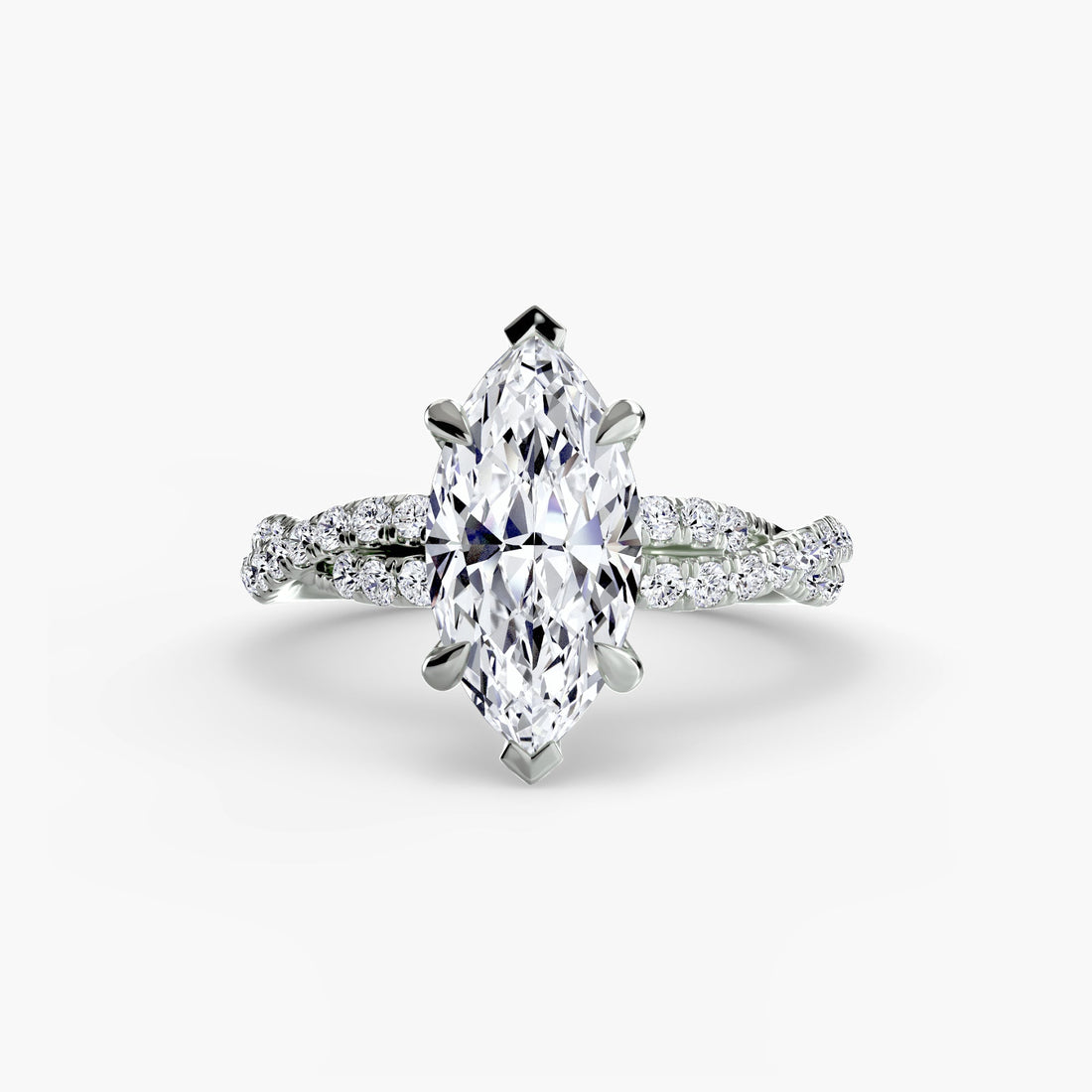 The Twisted Pavé Solitaire ALZA